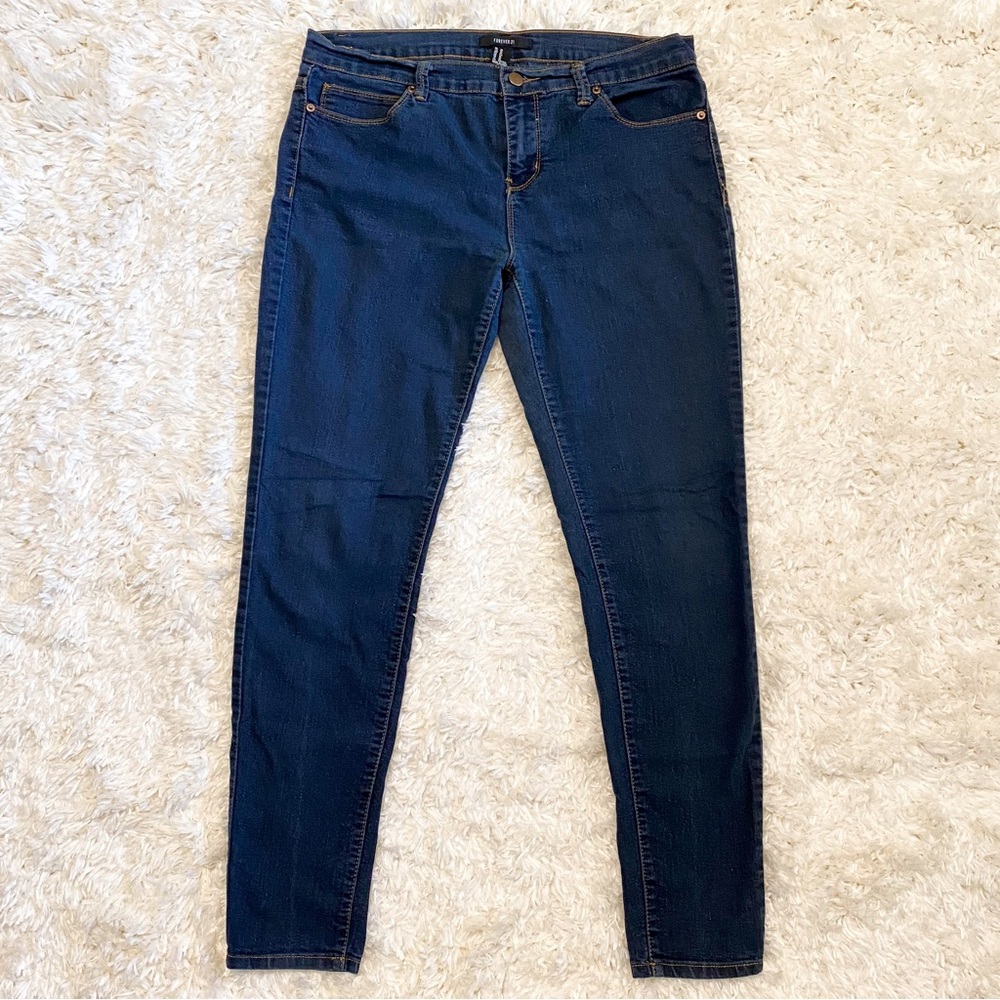 Dark Denim Skinny Jeans Forever 21 - Picture 2 of 7